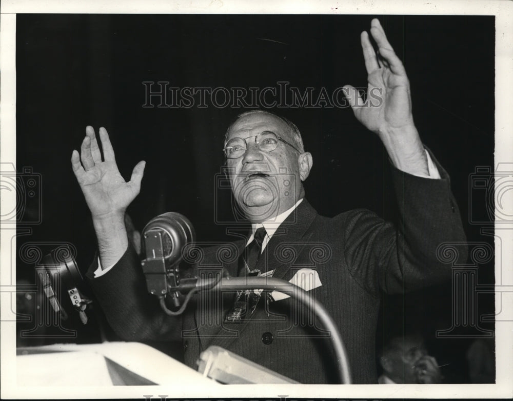 1936 Press Photo Senator Robert F. Wagner speaks at the Democratic Convention. - Historic Images