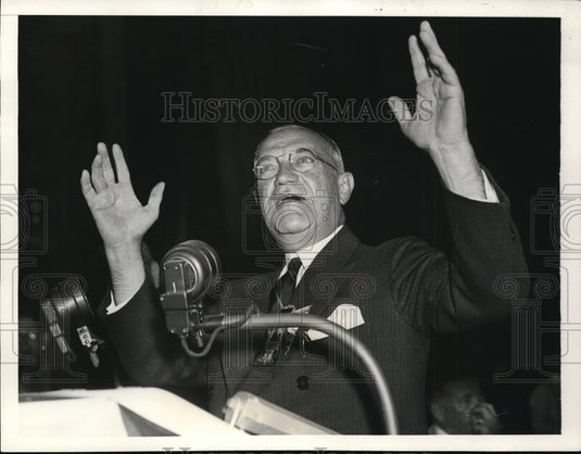 1936 Press Photo Senator Robert F. Wagner speaks at the Democratic Convention. - Historic Images