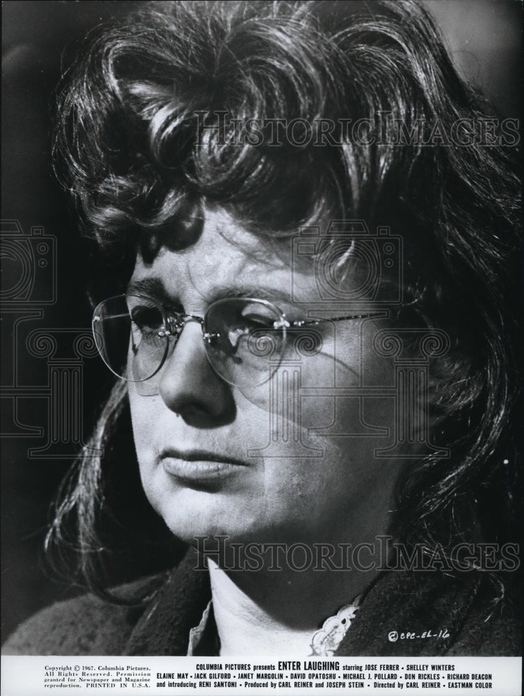 1967 Press Photo Shelley Winters stars in the movie "Enter Laughing" - cvp81755-Historic Images