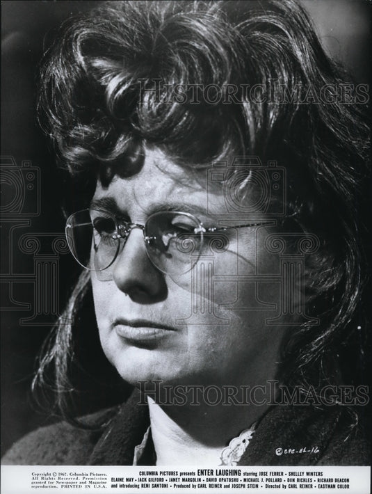 1967 Press Photo Shelley Winters stars in the movie "Enter Laughing" - cvp81755-Historic Images