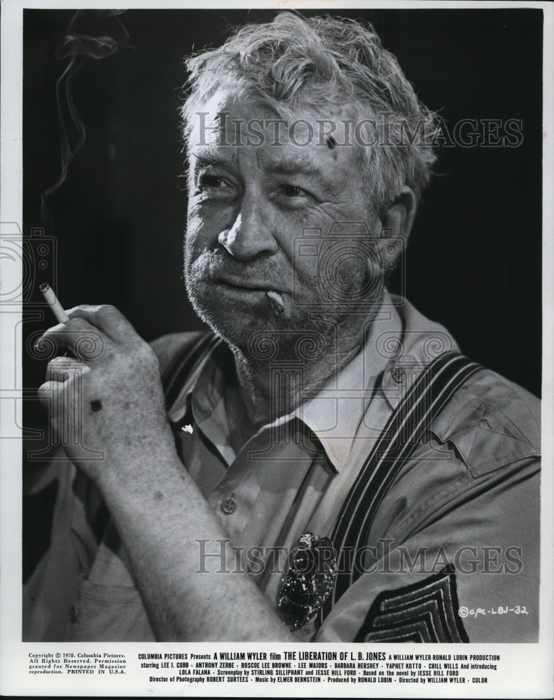 1970 Press Photo Chill Wills in The Liberation of L.B. Jones. - cvp81797 - Historic Images