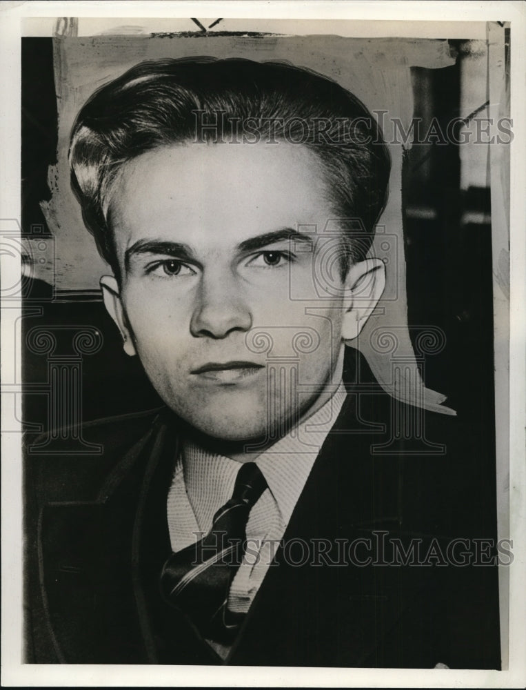 1938 Press Photo Theodore Slapik,murder suspect escape with the Birds and Widmer-Historic Images