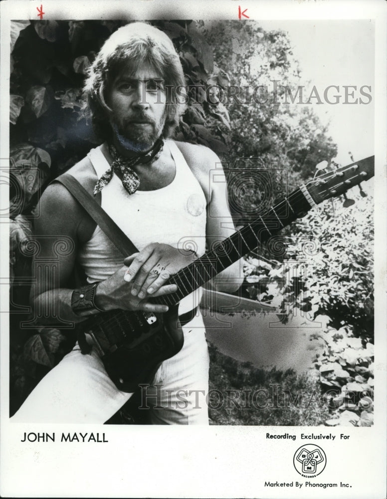 1979 Press Photo Blues singer and songwriter John Mayall - cvp81906 - Historic Images