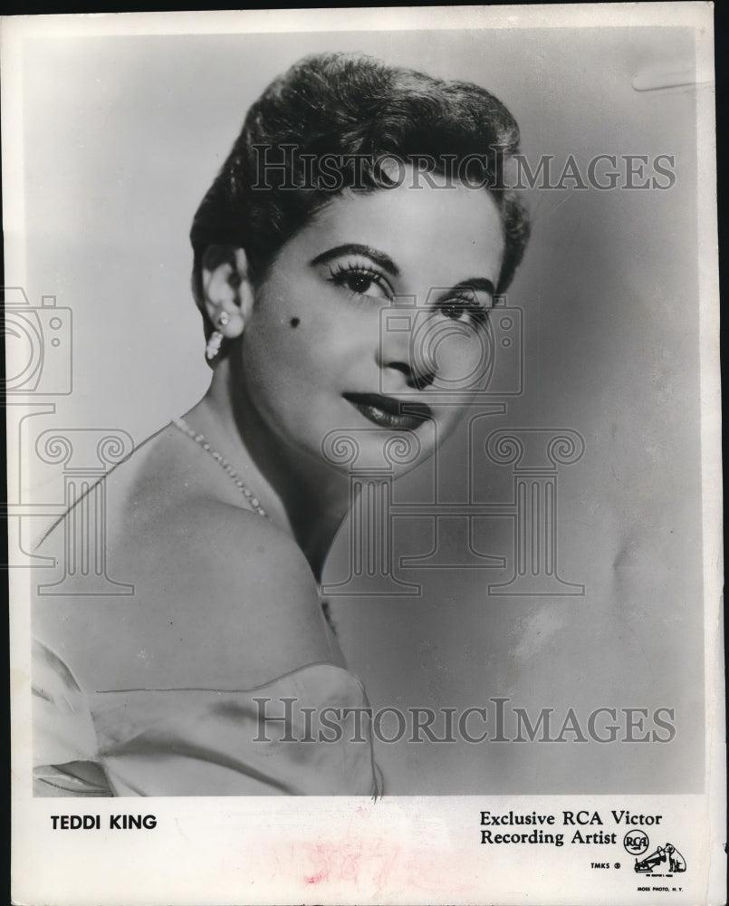 1957, Teddi King, Exclusive RCA Victor Recording Artist - cvp81947 - Historic Images