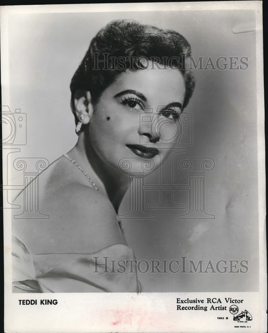 1957, Teddi King, Exclusive RCA Victor Recording Artist - cvp81947 - Historic Images