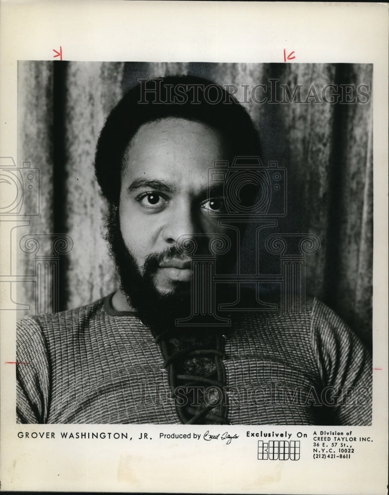 1972 Press Photo Grover Washington, Jr. - cvp81971 - Historic Images