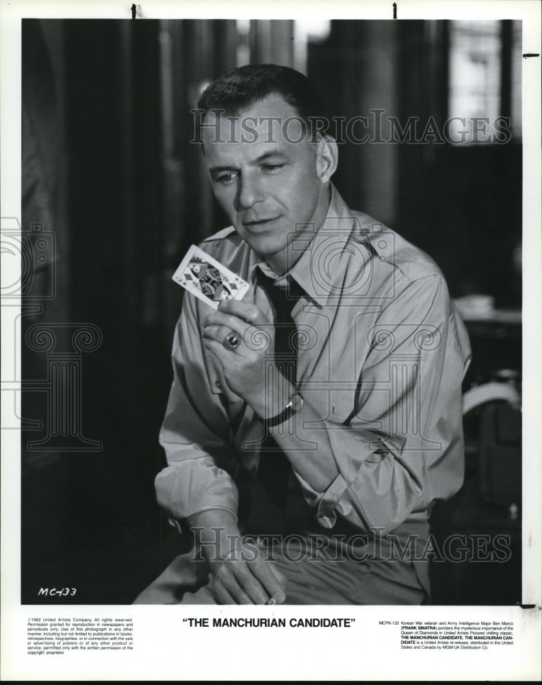 1962 Press Photo Frank Sinatra in The Manchurian Candidate. - cvp81994-Historic Images