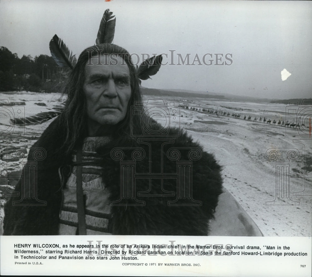1971, Henry Wilcoxon in Man in the Wilderness. - cvp82242 - Historic Images