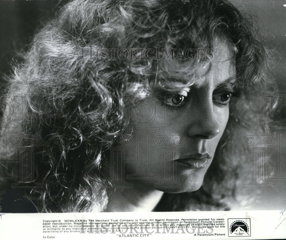 1980, Susan Sarandon in Atlantic City. - cvp82262 - Historic Images