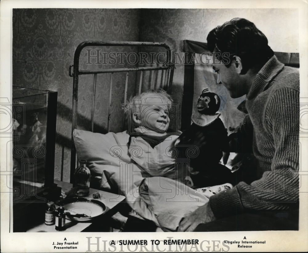 1962 Press Photo Borya Barkhatov and Sergei Bondarchuk in A Summer to Remember.-Historic Images