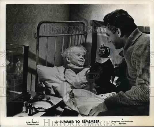 1962 Press Photo Borya Barkhatov and Sergei Bondarchuk in A Summer to Remember.-Historic Images