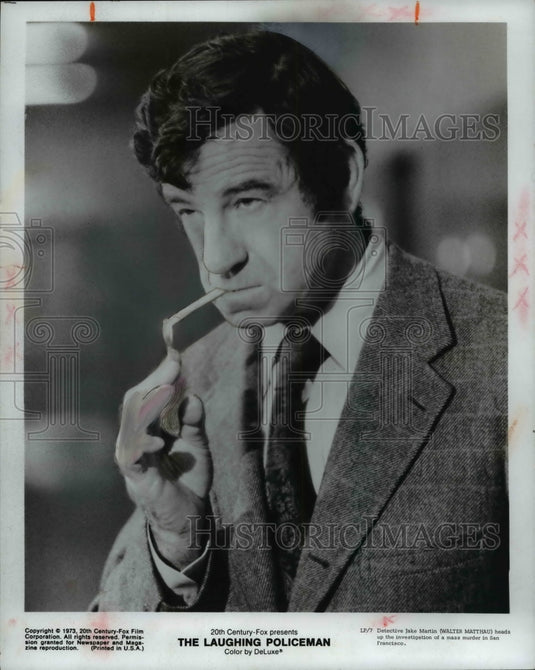 1974 Press Photo Walter Matthau In The Laughing Policeman - cvp82326 - Historic Images