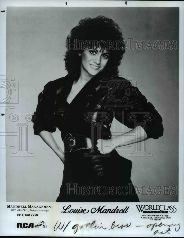 1985 Press Photo Louise Mandrell Music Artist - cvp82343 - Historic Images