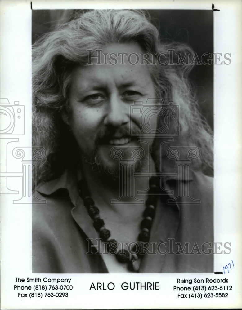 1991 Press Photo Arlo Guthrie - cvp82423 - Historic Images