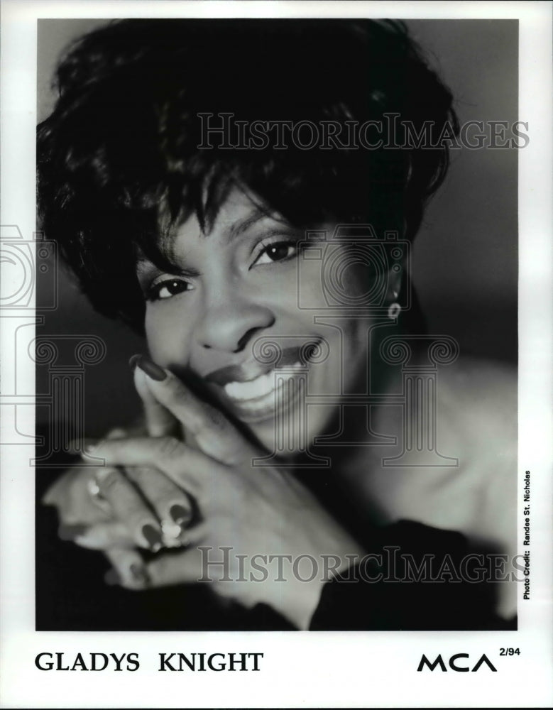 1994, Gladys Knight known as &quot;Empress of Soul&quot; recording artist - Historic Images