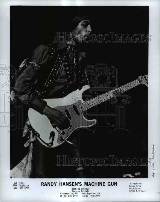1979 Press Photo Randy Hansen's Machine Gun - cvp82775-Historic Images