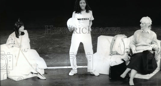 1986, A scene from the play Baby. - cvp82827 - Historic Images