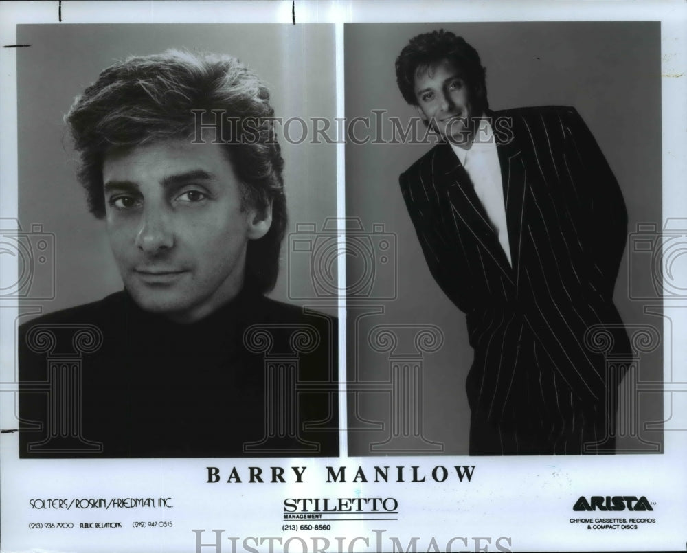 1988 Press Photo Barry Manilow - cvp82931 - Historic Images