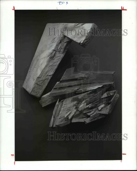 1993, Ginna Brand Elemental 14, Wood and Paint sculpture. - cvp83129 - Historic Images
