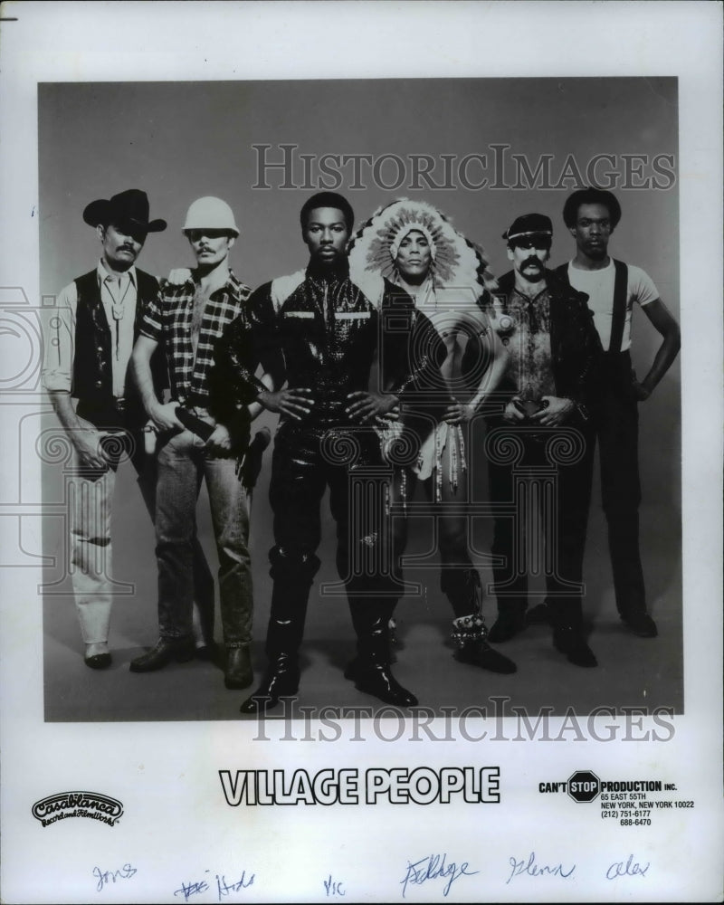 1978 Press Photo The members of the group called the Village People - cvp83217-Historic Images