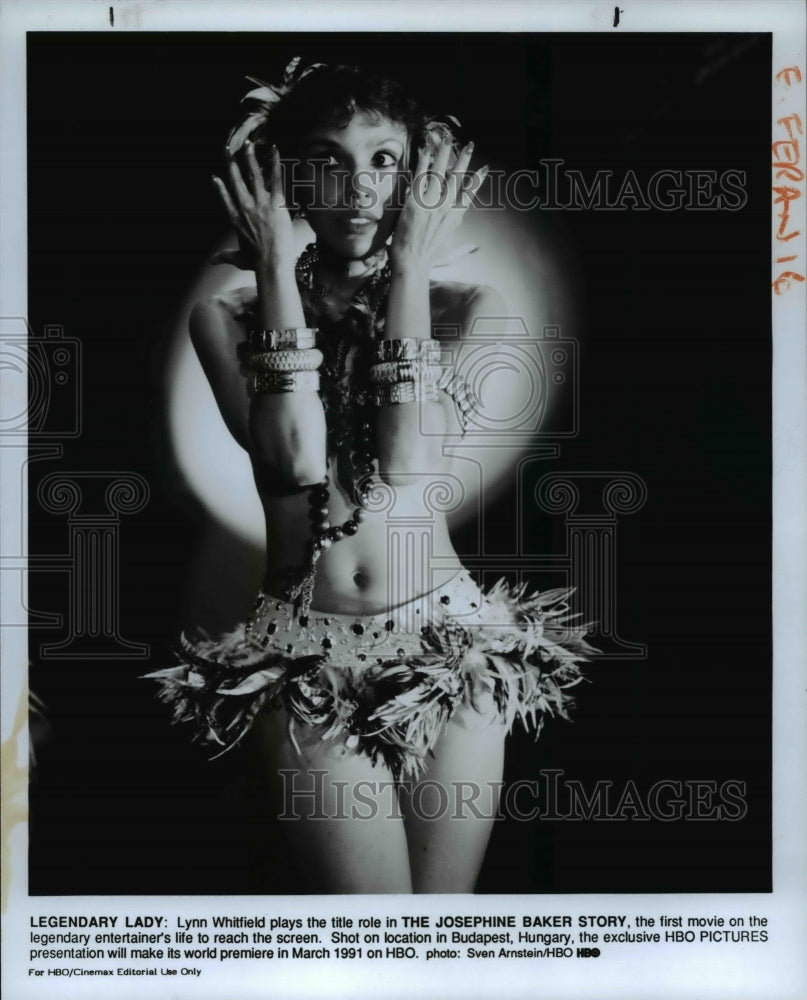 1991, Lynn Whitfield in The Josephine Baker Story. - cvp83240 - Historic Images