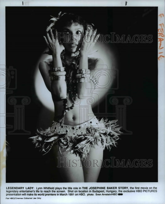 1991, Lynn Whitfield in The Josephine Baker Story. - cvp83240 - Historic Images