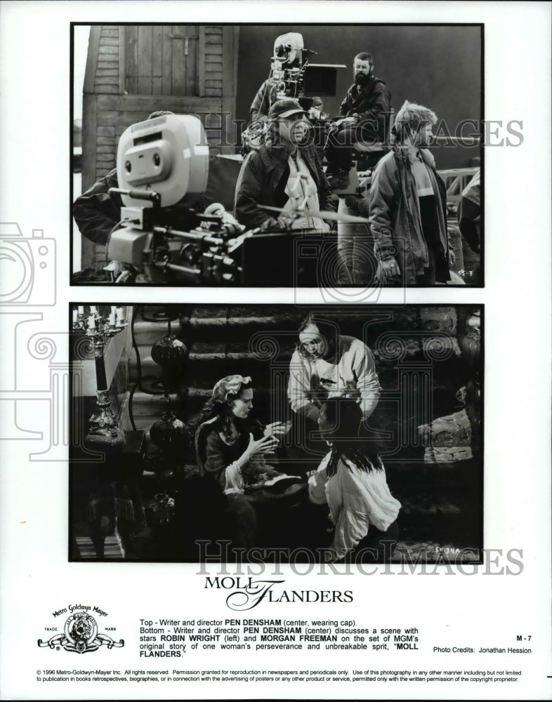 1996 Press Photo Director Pen Densham and the casts of the movie &quot;Moll Flanders&quot;-Historic Images