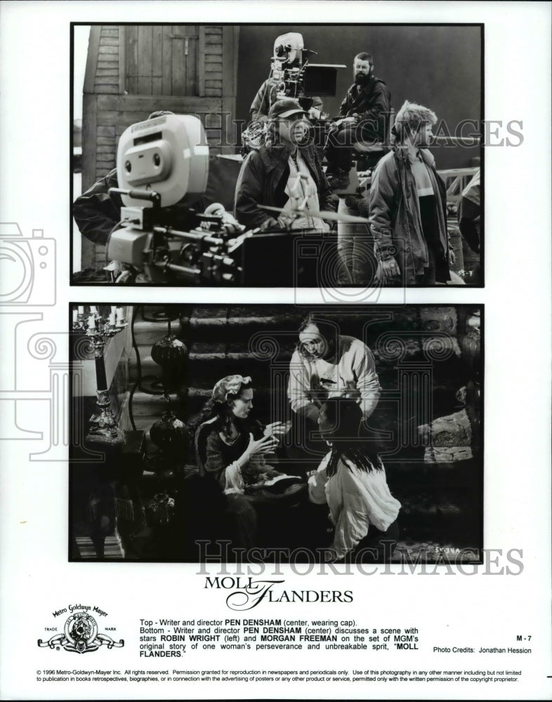 1996 Press Photo Director Pen Densham and the casts of the movie "Moll Flanders"-Historic Images