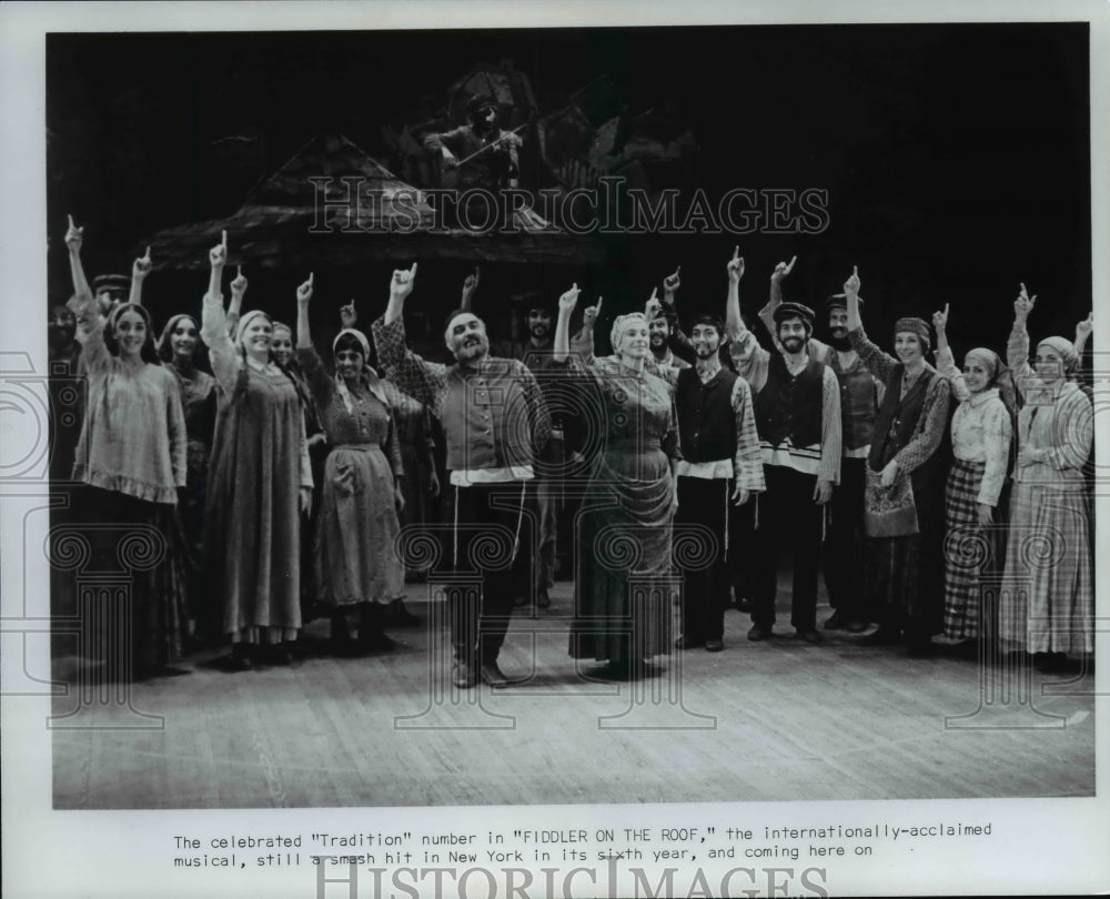 1970, The cast of Fiddler on the Roof. - cvp83571 - Historic Images