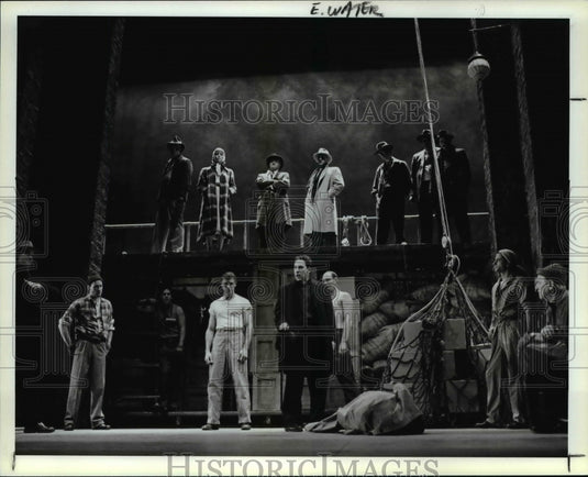 1988, The cast of On the Waterfront. - cvp83591 - Historic Images