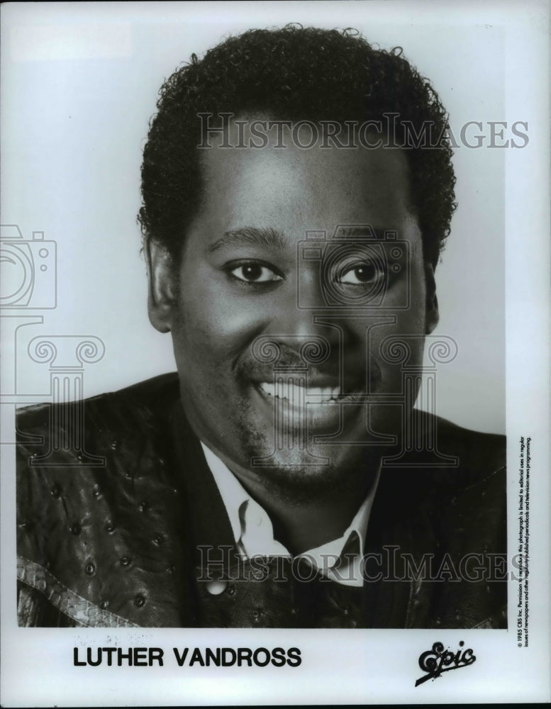 1985 Press Photo Luther Vandross - cvp83623 - Historic Images