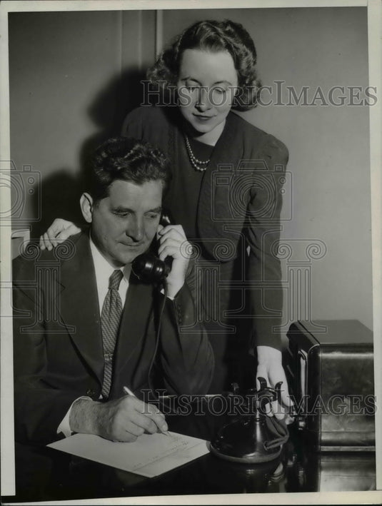 1941 Press Photo Mayor and Mrs. Frank J. Lausch of Cleveland, Ohio. - cvp83651 - Historic Images