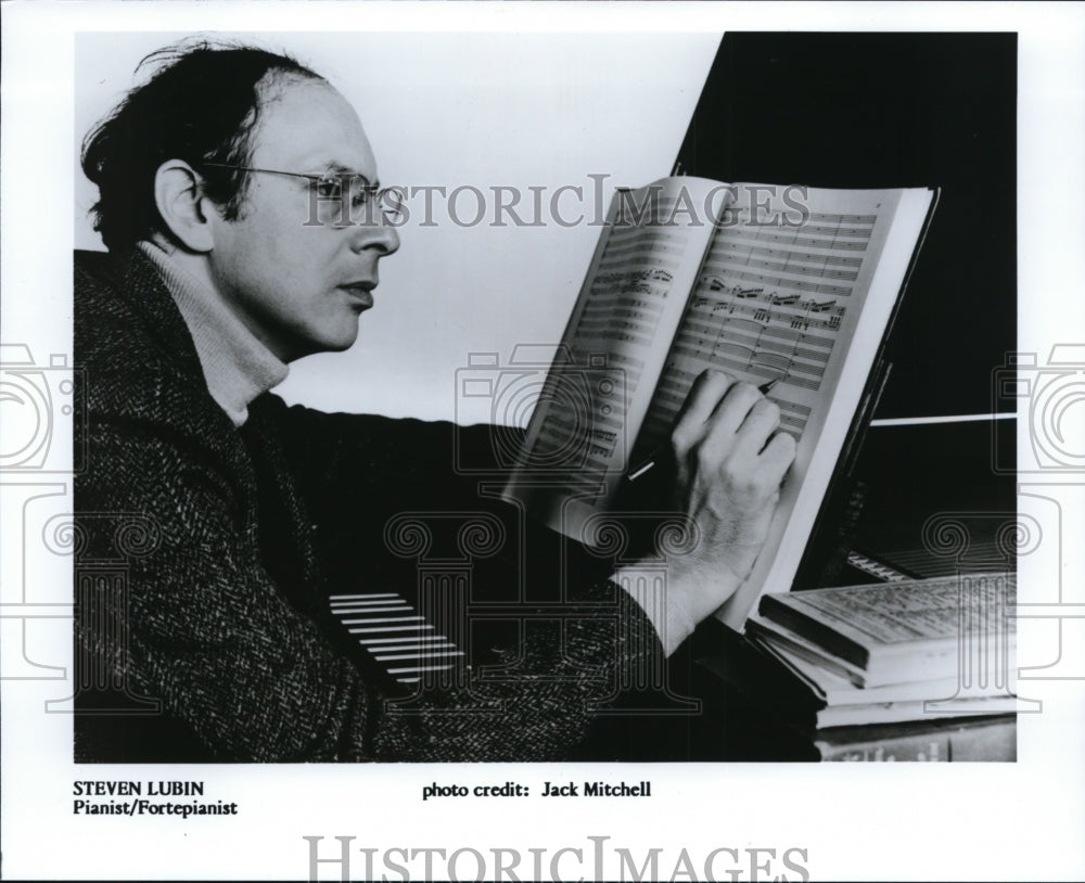 1991 Press Photo Steven Lubin, Pianist - Historic Images