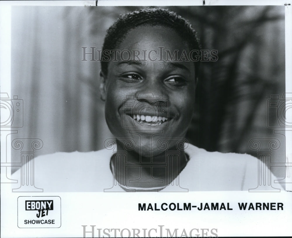 1987 Press Photo Malcolm-Jamal Warner on Ebony Jet Showcase - cvp83947-Historic Images