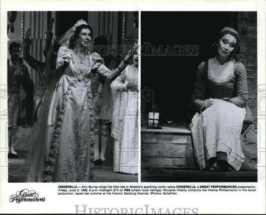 1989, Ann Murray in Cinderella on Great Performances. - cvp83979 - Historic Images