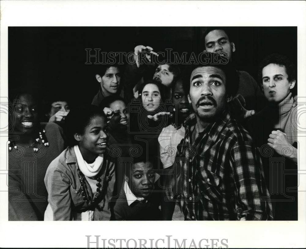 1983, The Oberlin College cast of Dream on Monkey Mountain. - Historic Images