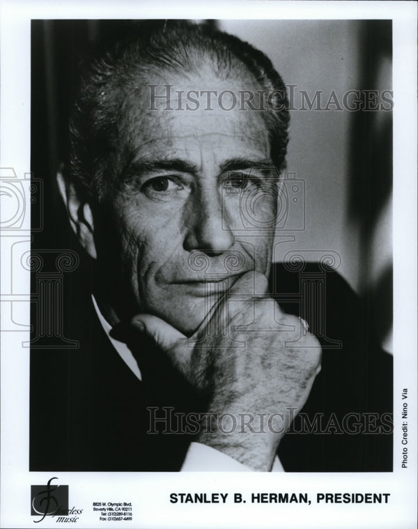 Press Photo Stanley B. Herman, President Of Fearless Music - Cvp84287 ...