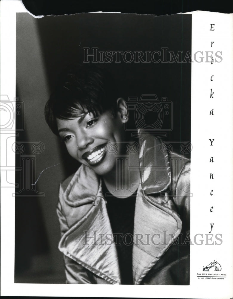 Press Photo Ericka Yancey is an American R&amp;B singer - cvp84342 - Historic Images