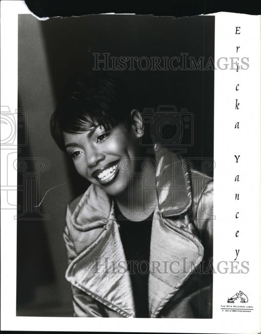 Press Photo Ericka Yancey is an American R&B singer - cvp84342 - Historic Images
