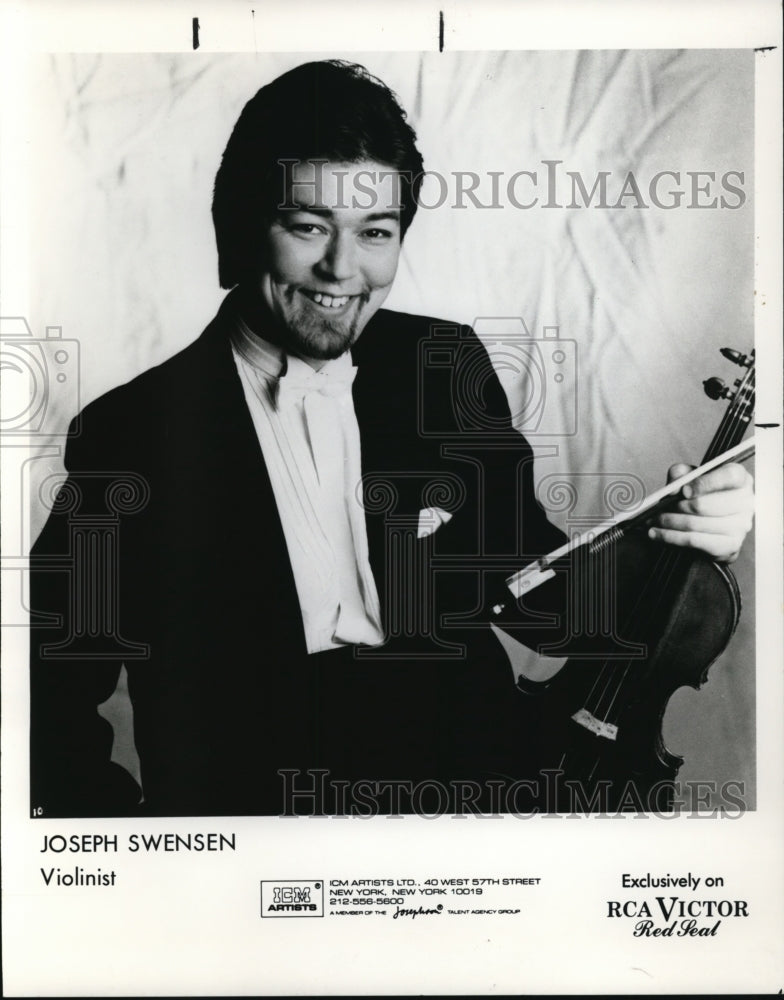 1989 Press Photo Joseph Swensen, Violinist - cvp85164- Historic Images