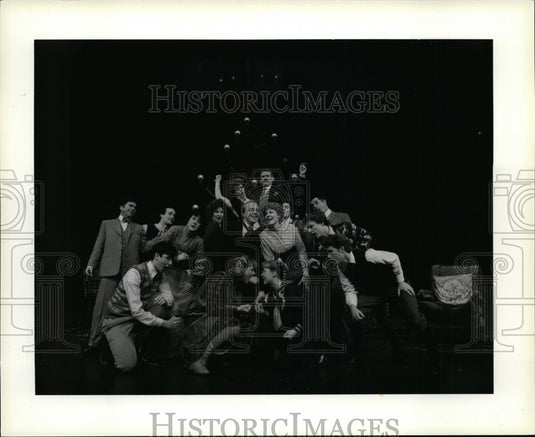 1983 Press Photo Bairbre Dowling and Colm Meaney in A Child's Christmas in Wales- Historic Images