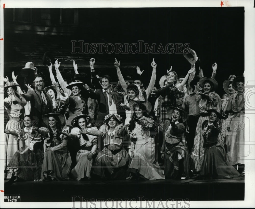 1981 Press Photo Cast members of "Oklahoma!" at the Hanna Theatre - April 21- 26 - Historic Images