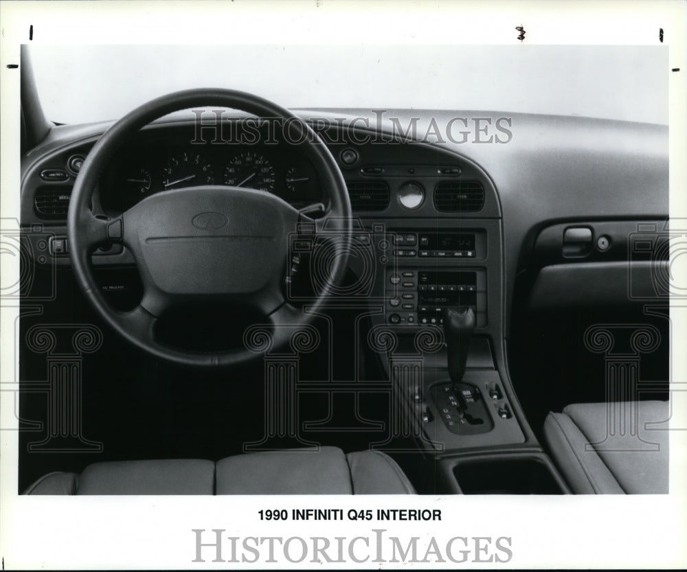 1990 Press Photo The 1990 Infiniti Q45 Interior - cvp85541-Historic Images