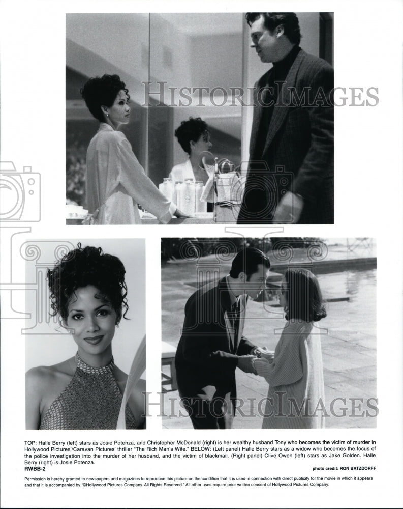 Press Photo Halle Berry and Clive Owen in The Rich Man&#39;s Wife. - cvp85684 - Historic Images