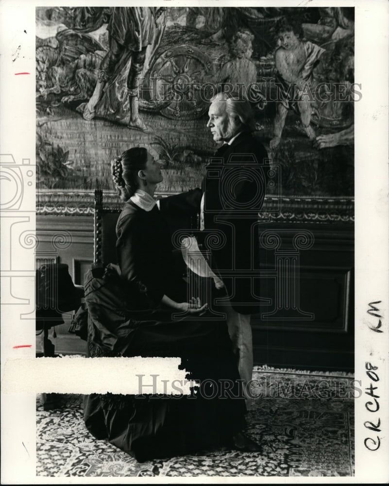 1985, Richard Burton and Vanessa Redgrave in Wagner. - cvp85798 - Historic Images