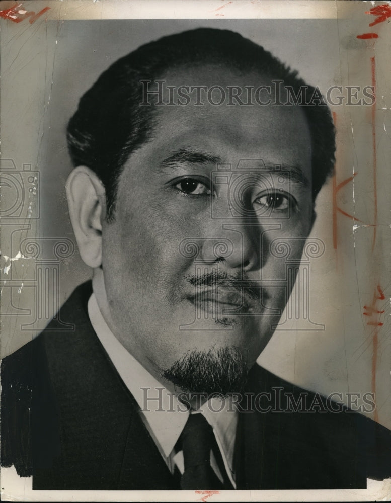 1957 Press Photo Ali Sastroamidjojo, Indonesian Ambassador to the United States. - Historic Images