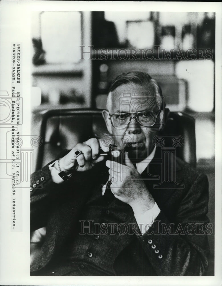 1981, Paul Stricht, Chairman of R.J. Reynolds Industries - cvp86200 - Historic Images