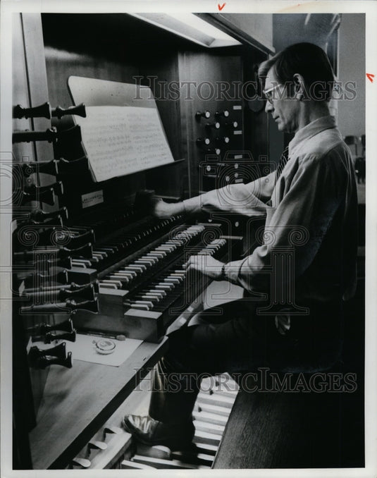 1976 William Tinker at  Trinity Evangelical Lutheran Chruch. - Historic Images