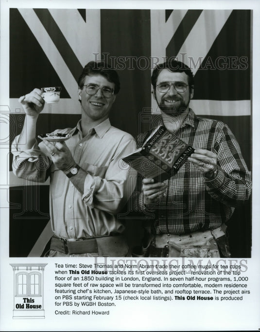 Press Photo Steve Thomas and Norm Abram-This Old House - cvp86354 - Historic Images