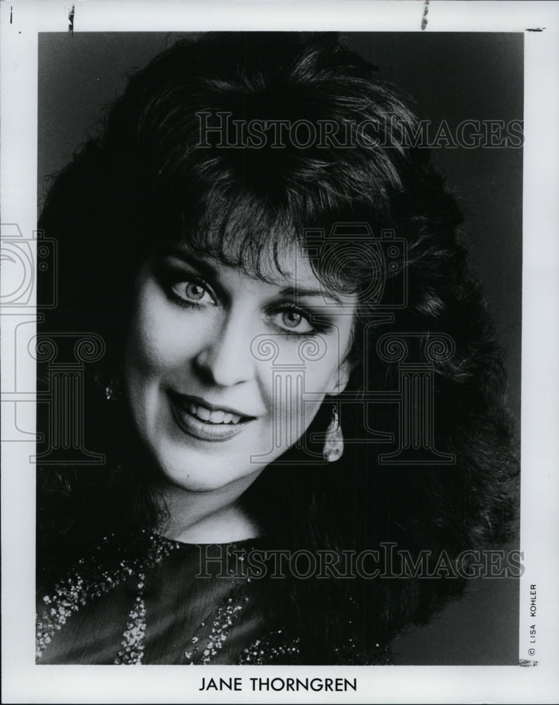 1991 Press Photo Jane Thorngren in Death of Lincoln: A Documentary Opera. - Historic Images